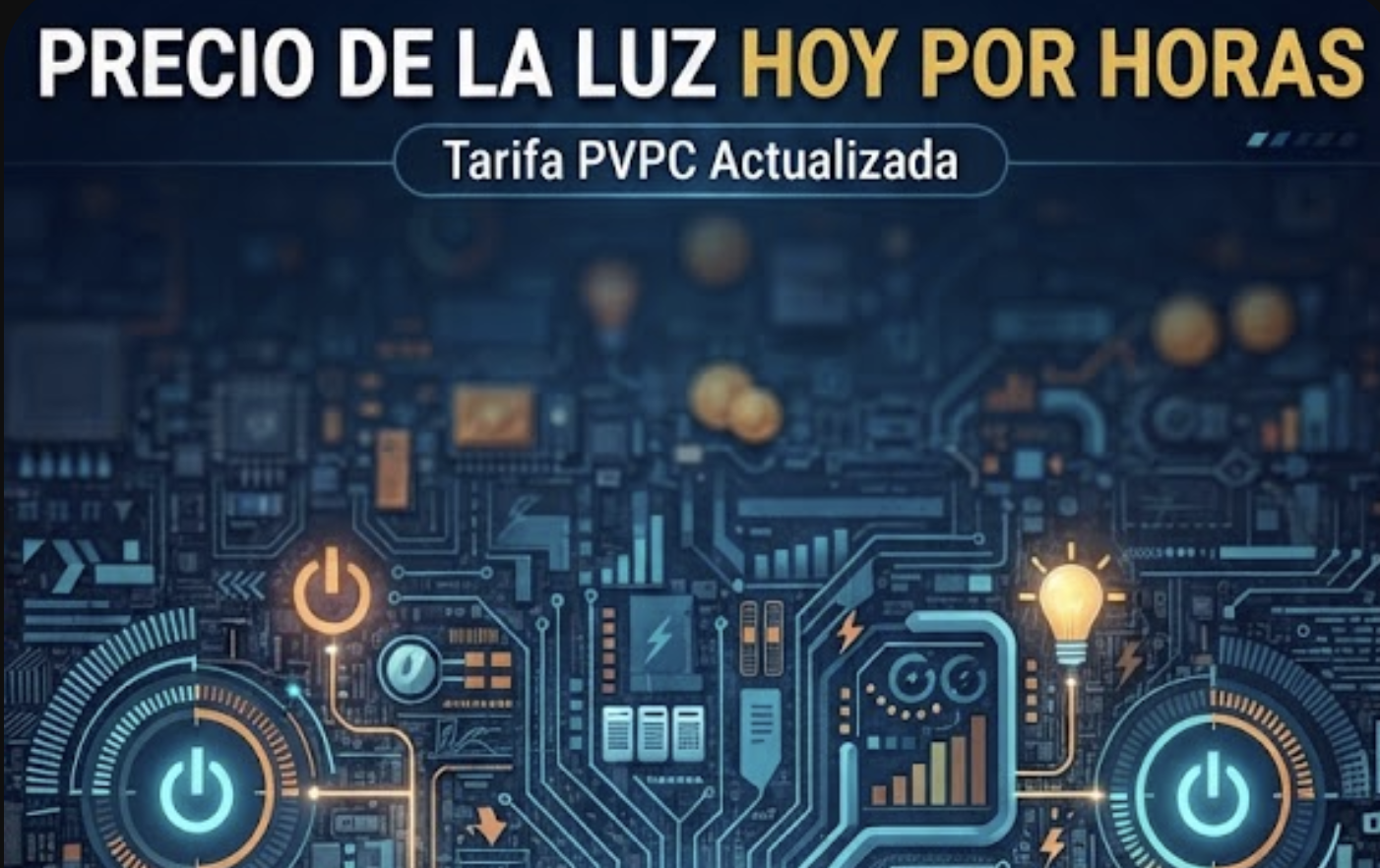 Precio de la Luz Hoy por Horas | Tarifa PVPC Actualizada