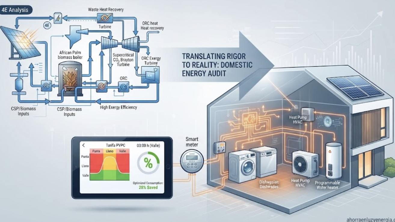 Del laboratorio a la factura: Cómo la termodinámica aplicada y la gestión del hogar se cruzan en la transición energética